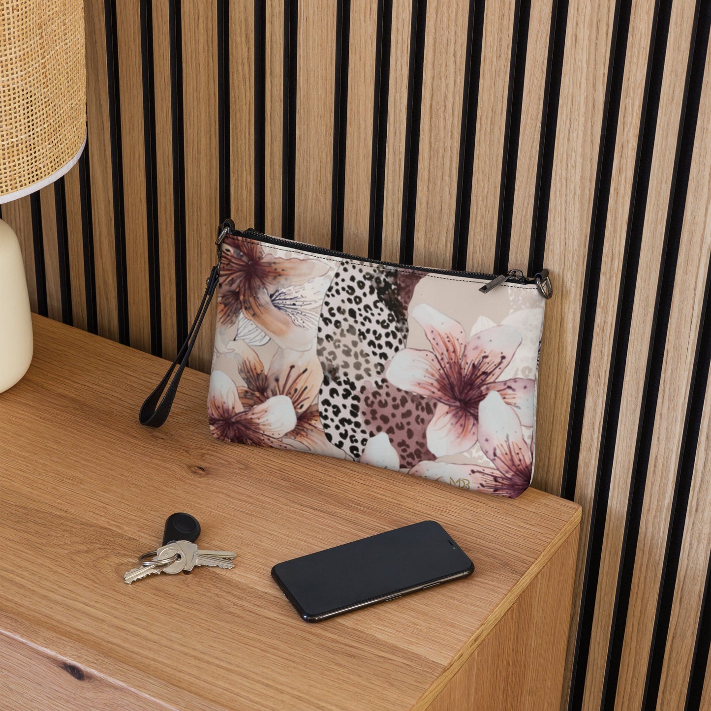 MDB Co. Bolso cruzado Leopard Floral