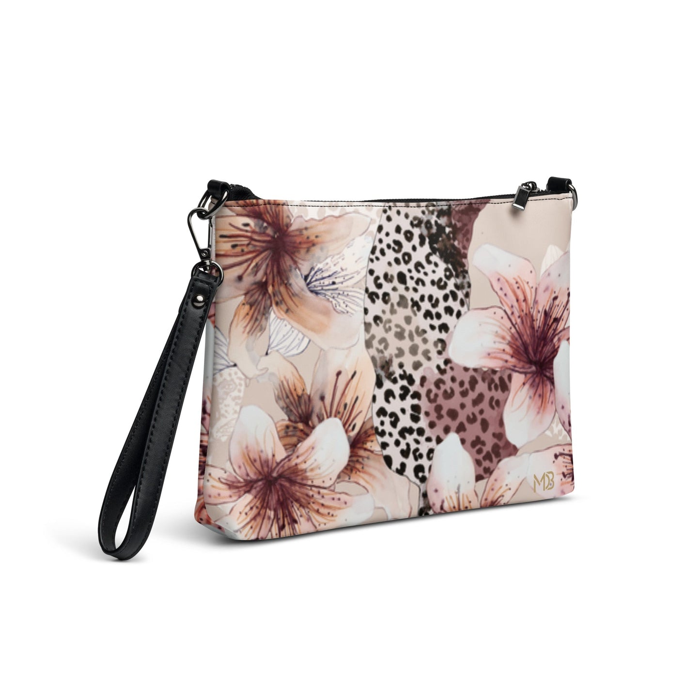 MDB Co. Bolso cruzado Leopard Floral