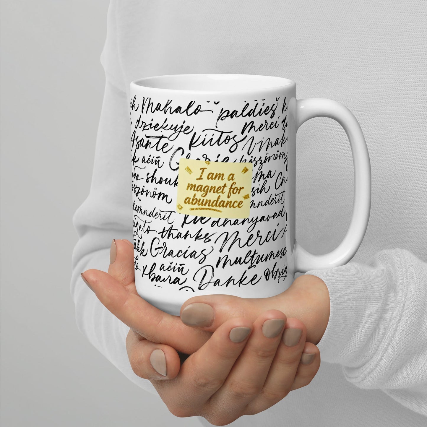 MDB Co. Magnetic Gratitude Ceramic Coffee Mug