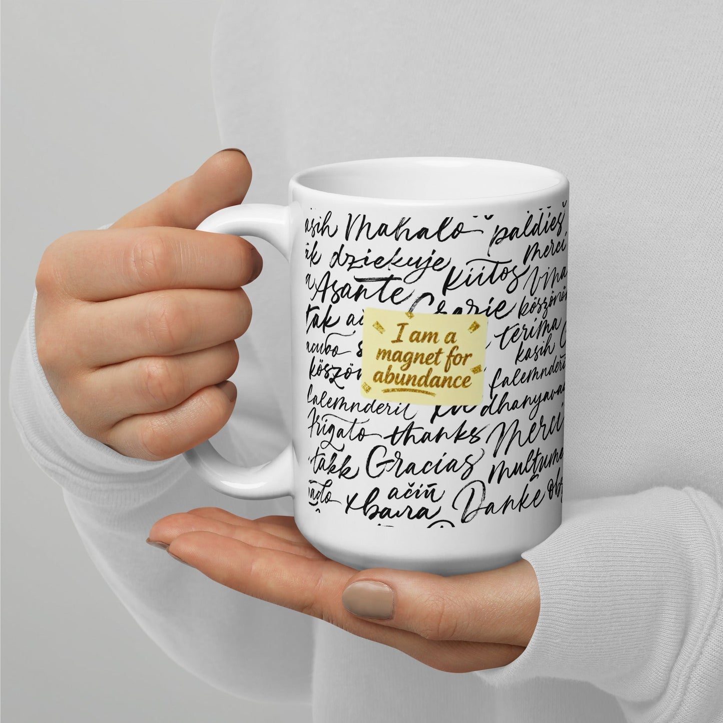 MDB Co. Magnetic Gratitude Ceramic Coffee Mug