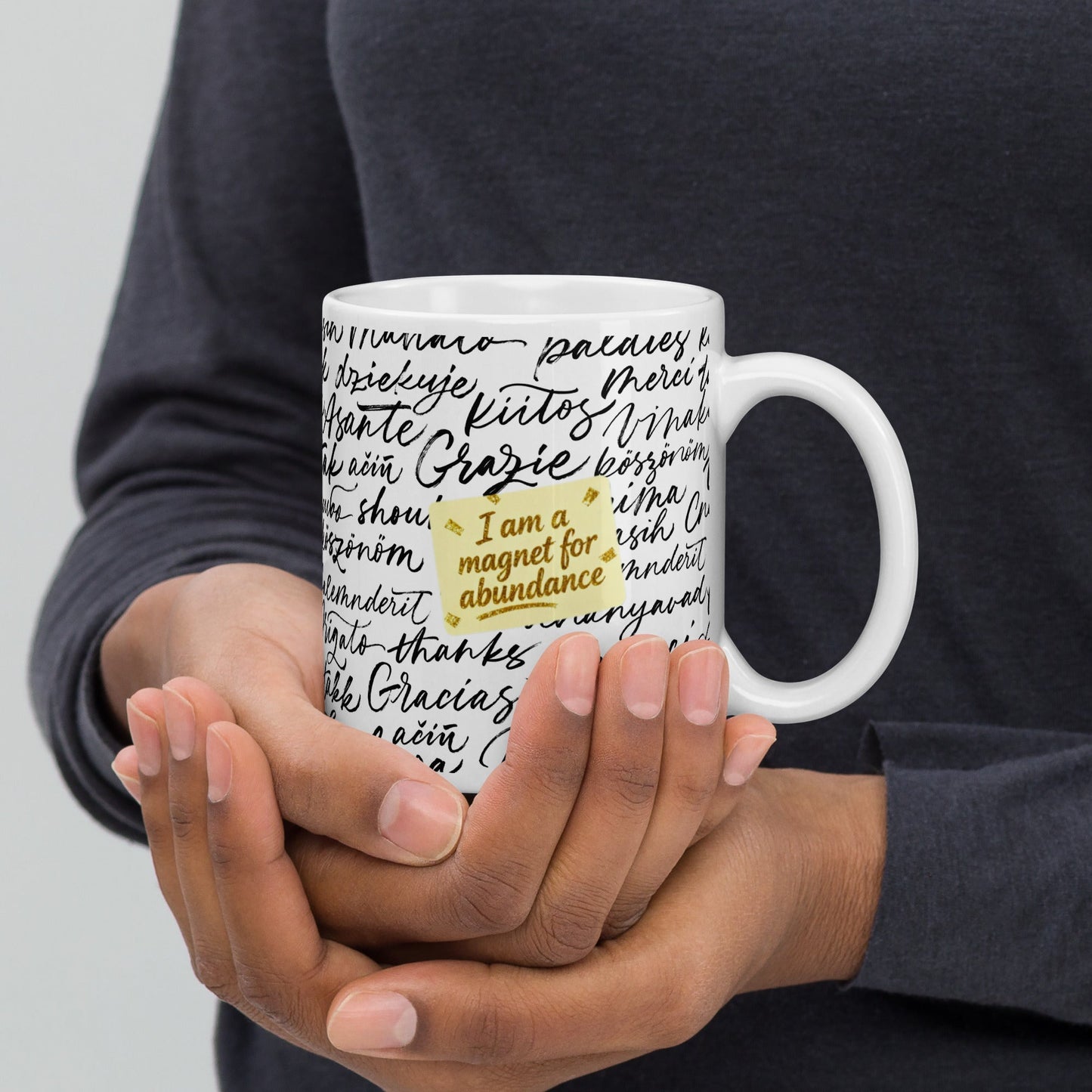 MDB Co. Magnetic Gratitude Ceramic Coffee Mug
