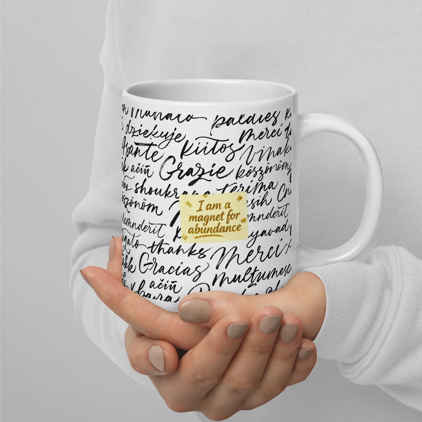 MDB Co. Magnetic Gratitude Ceramic Coffee Mug