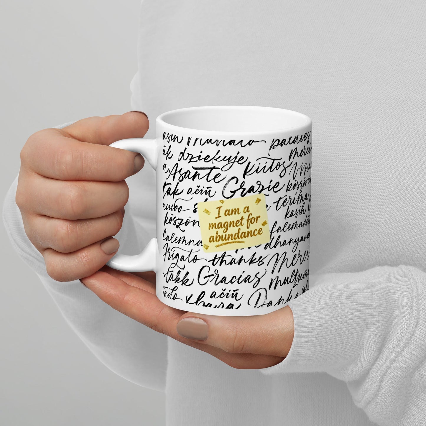 MDB Co. Magnetic Gratitude Ceramic Coffee Mug