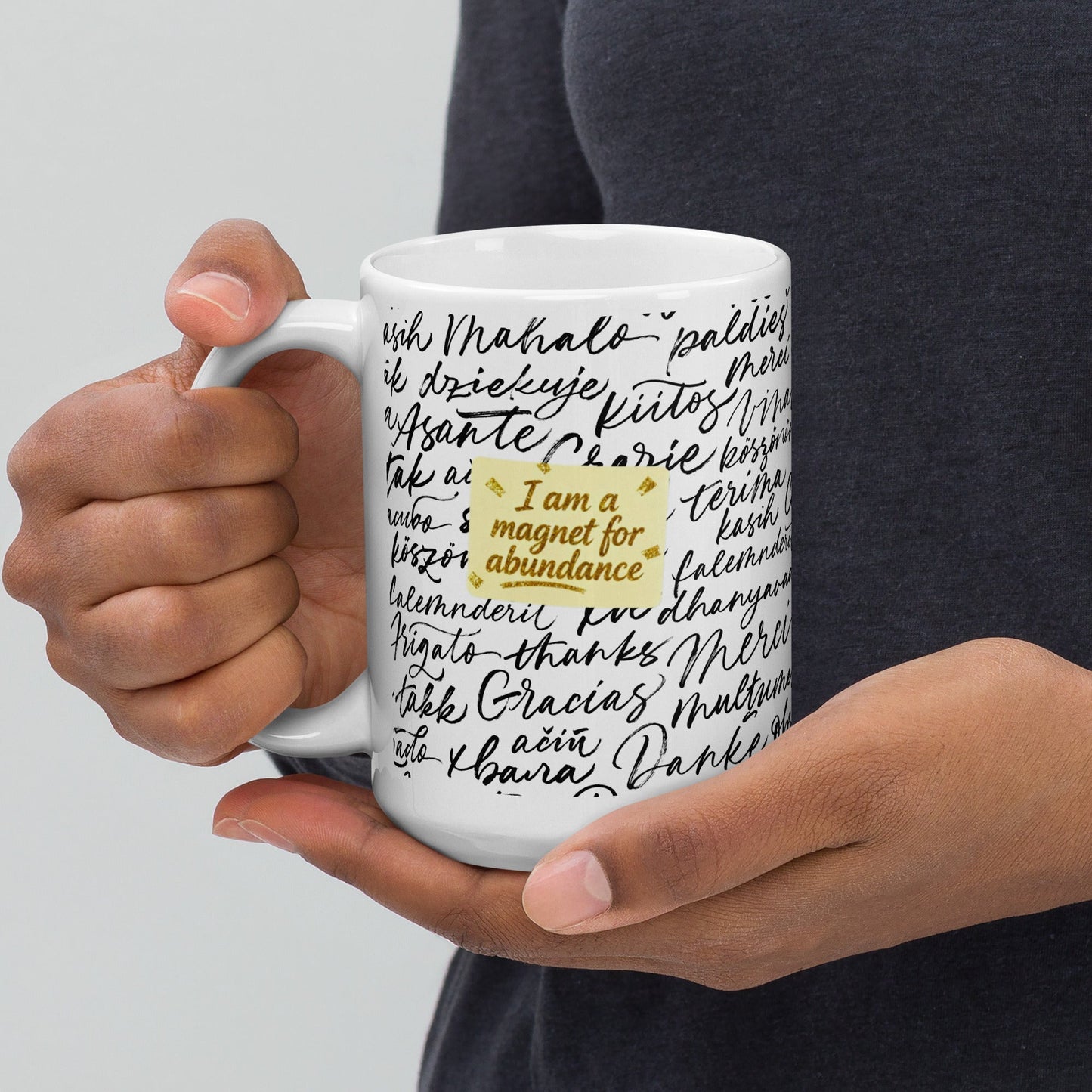 MDB Co. Magnetic Gratitude Ceramic Coffee Mug