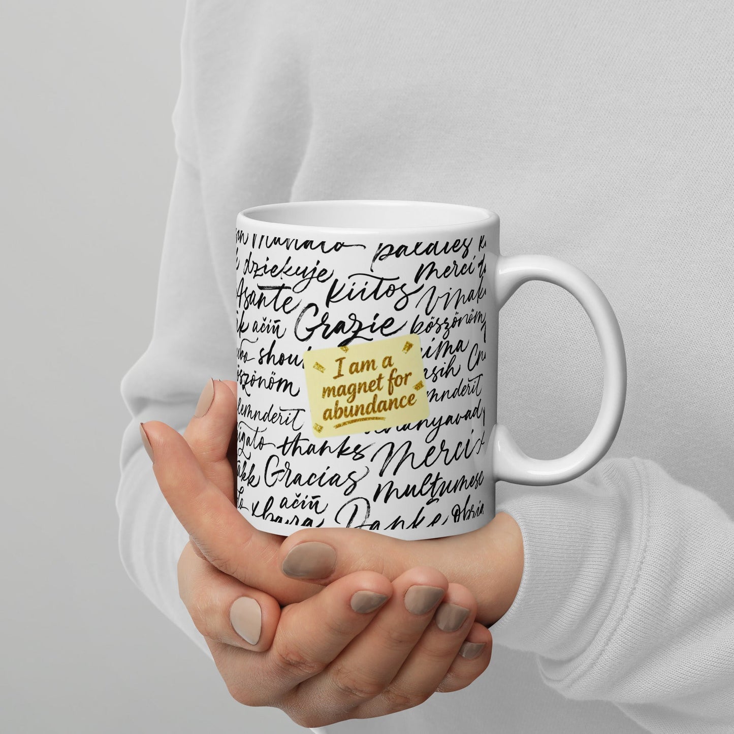 MDB Co. Magnetic Gratitude Ceramic Coffee Mug