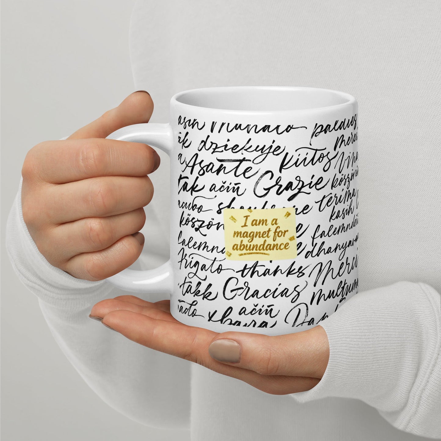 MDB Co. Magnetic Gratitude Ceramic Coffee Mug
