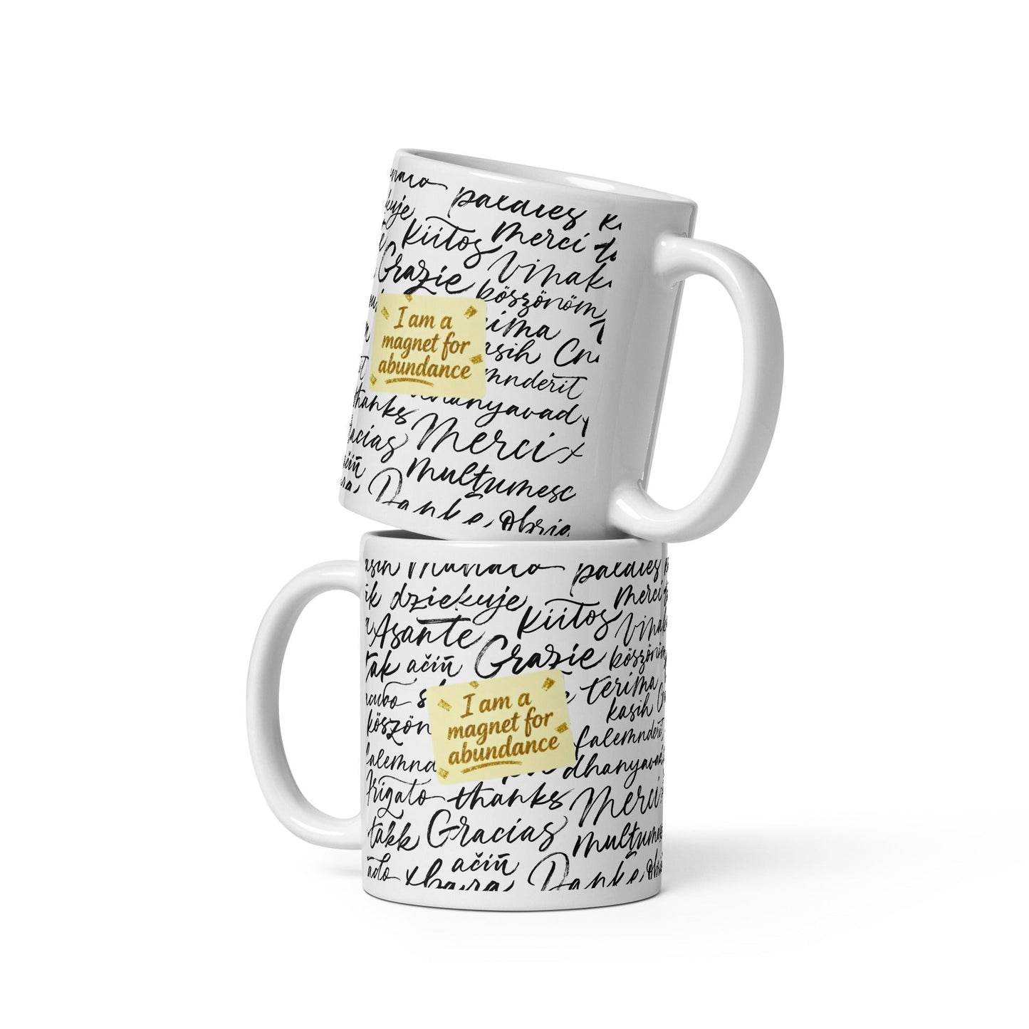 MDB Co. Magnetic Gratitude Ceramic Coffee Mug