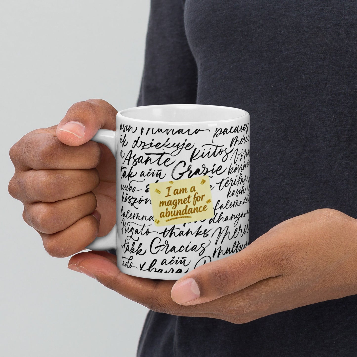 MDB Co. Magnetic Gratitude Ceramic Coffee Mug