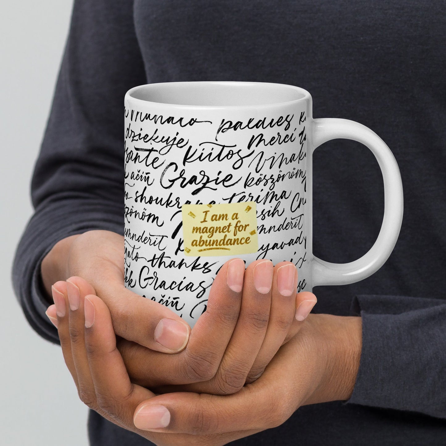 MDB Co. Magnetic Gratitude Ceramic Coffee Mug