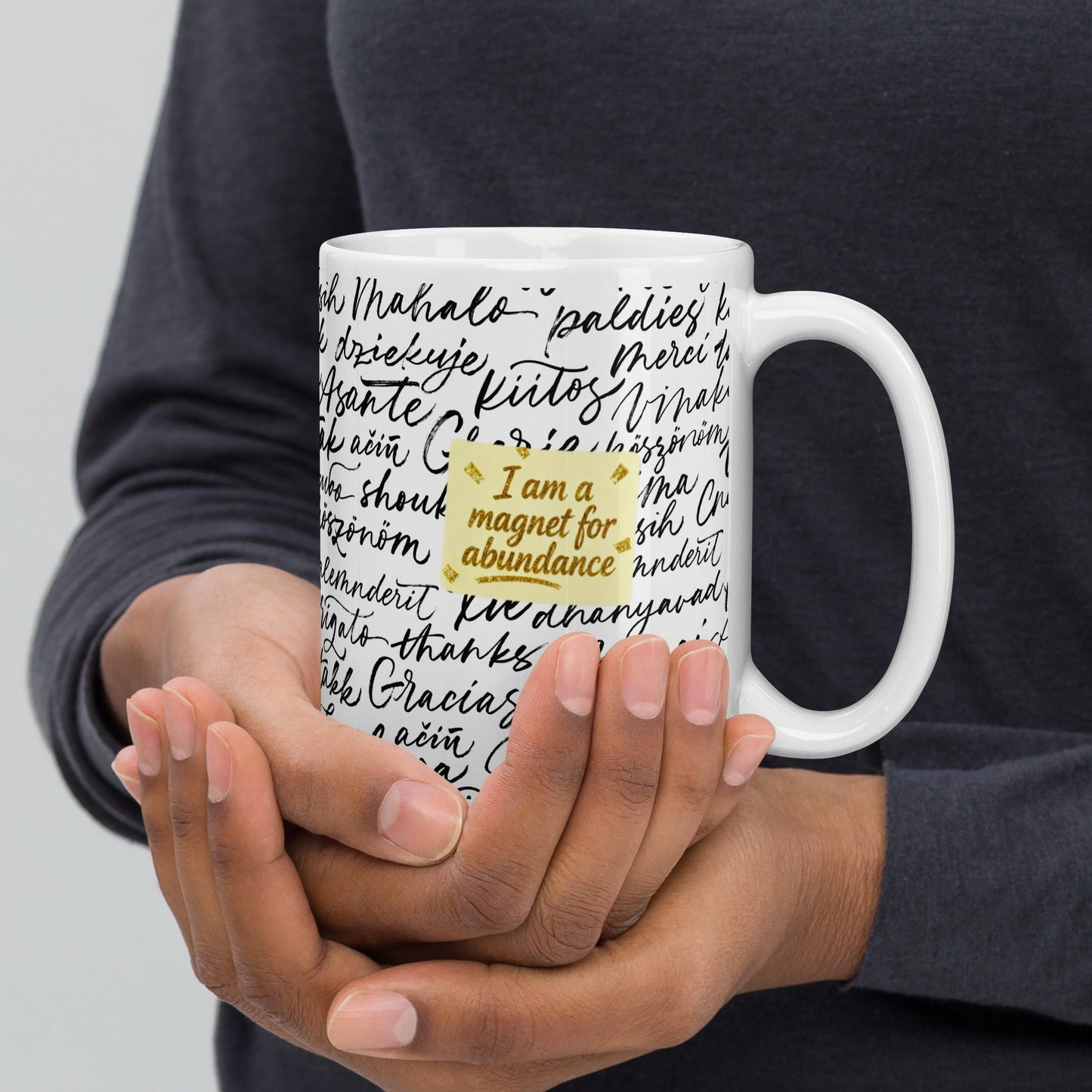MDB Co. Magnetic Gratitude Ceramic Coffee Mug