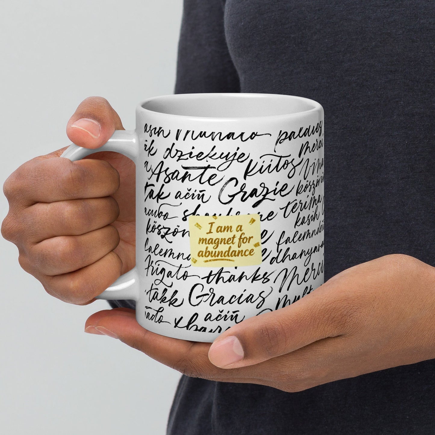 MDB Co. Magnetic Gratitude Ceramic Coffee Mug