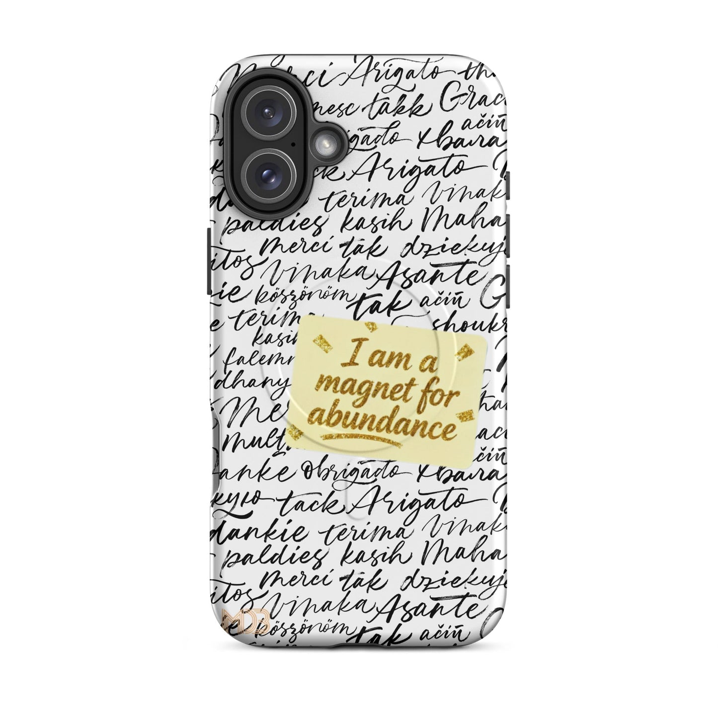 MDB Co. Magnetic Gratitude MagSafe® tough case for iPhone®