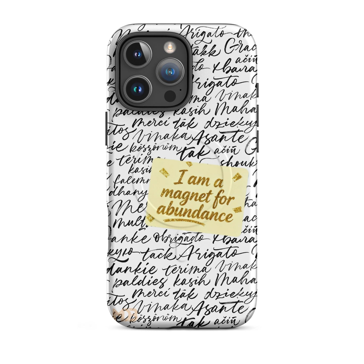 MDB Co. Magnetic Gratitude MagSafe® tough case for iPhone®