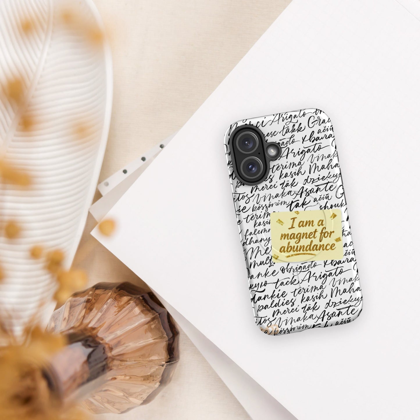 MDB Co. Magnetic Gratitude MagSafe® tough case for iPhone®