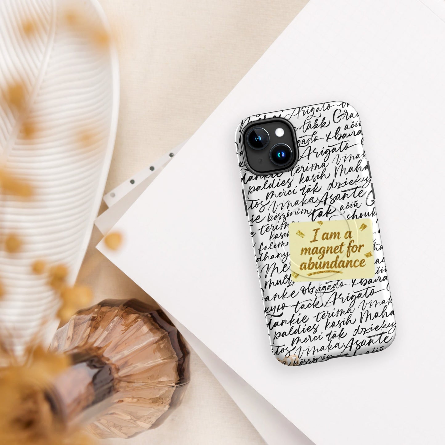 MDB Co. Magnetic Gratitude MagSafe® tough case for iPhone®