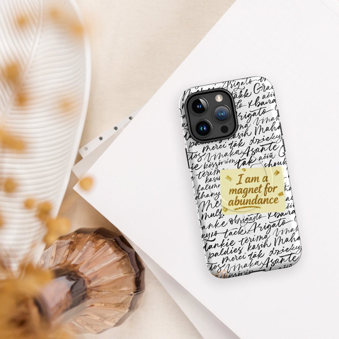 MDB Co. Magnetic Gratitude MagSafe® tough case for iPhone®
