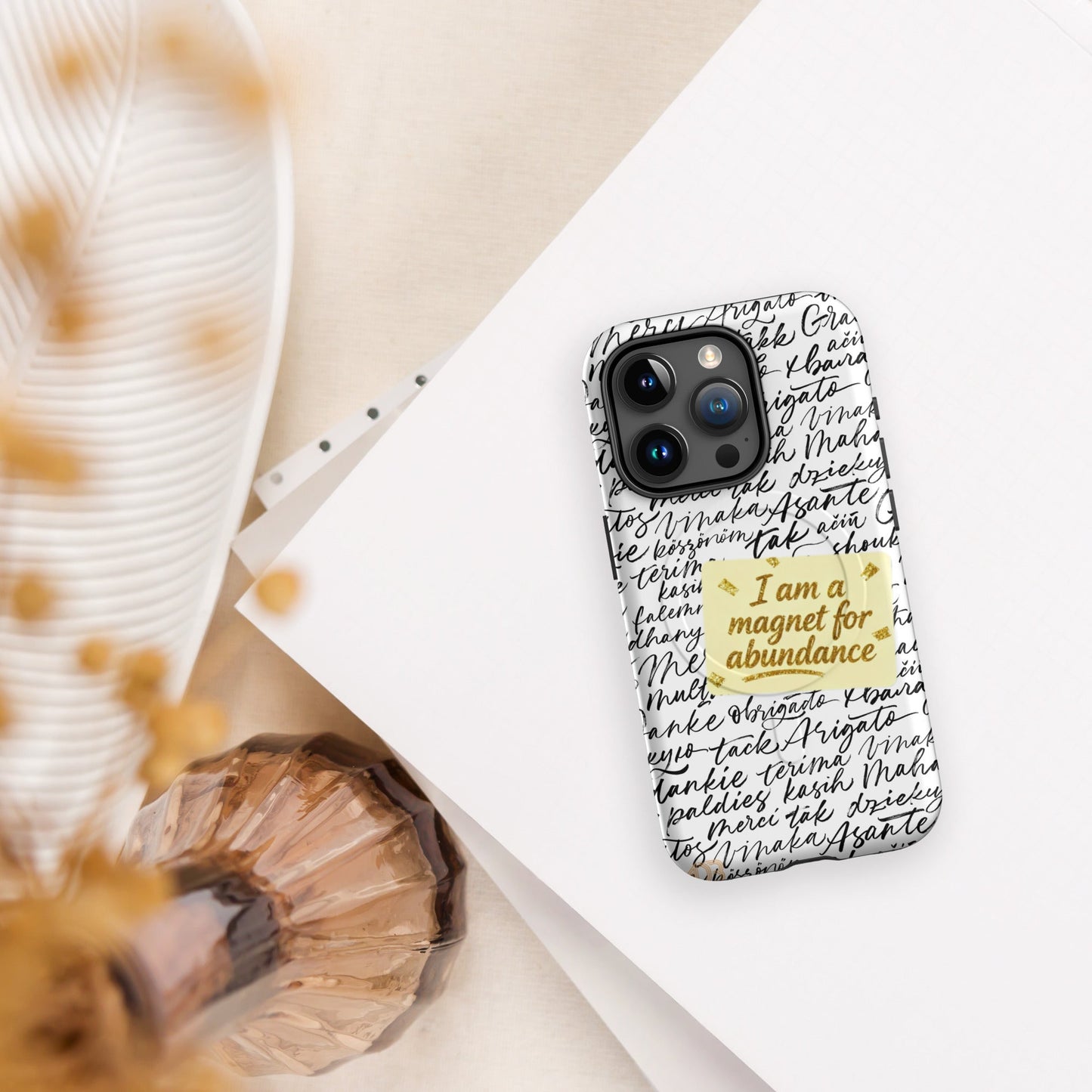 MDB Co. Magnetic Gratitude MagSafe® tough case for iPhone®