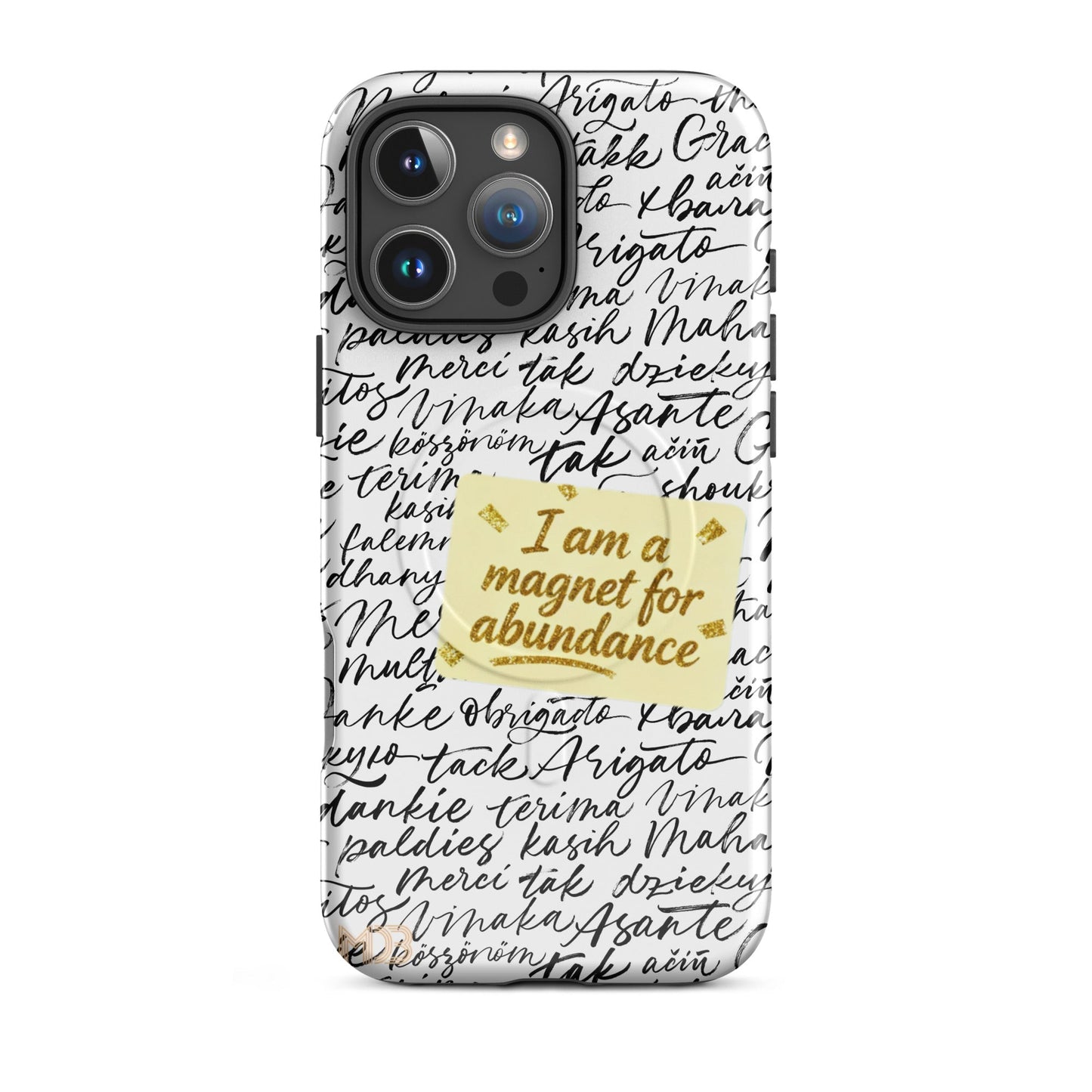 MDB Co. Magnetic Gratitude MagSafe® tough case for iPhone®