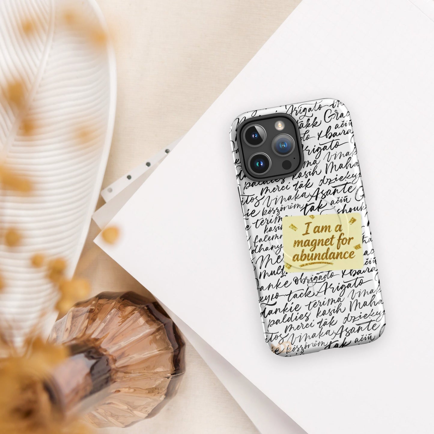 MDB Co. Magnetic Gratitude MagSafe® tough case for iPhone®