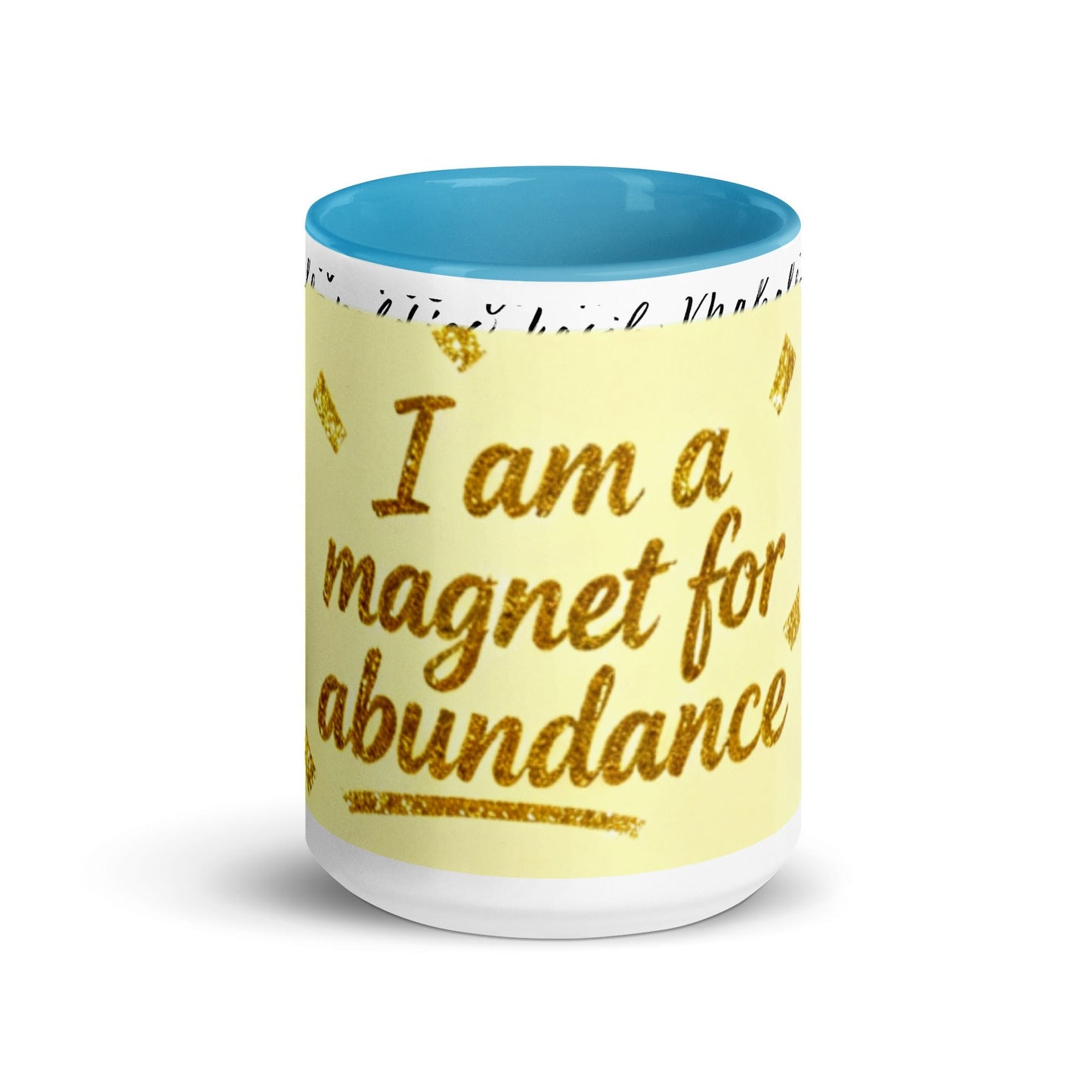 Taza magnética de gratitud de MDB Co. con interior de color
