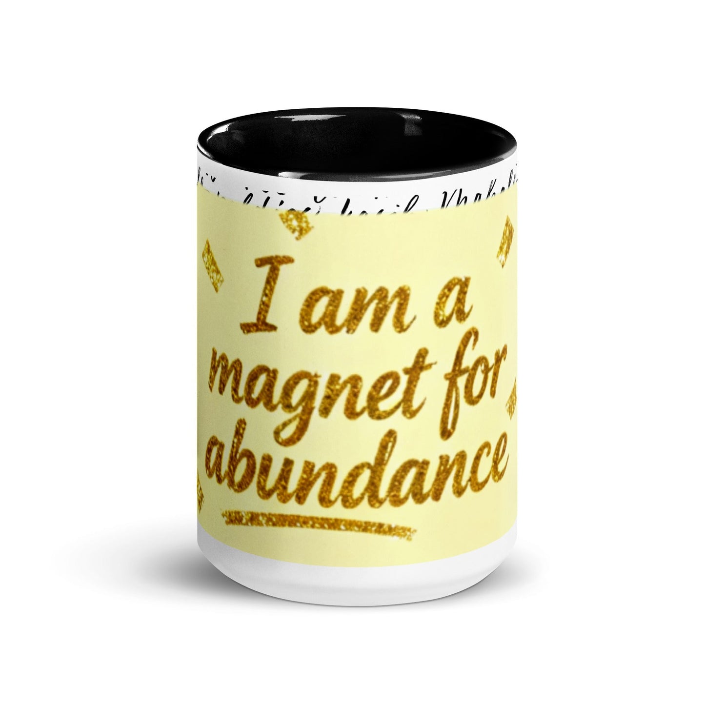 Taza magnética de gratitud de MDB Co. con interior de color