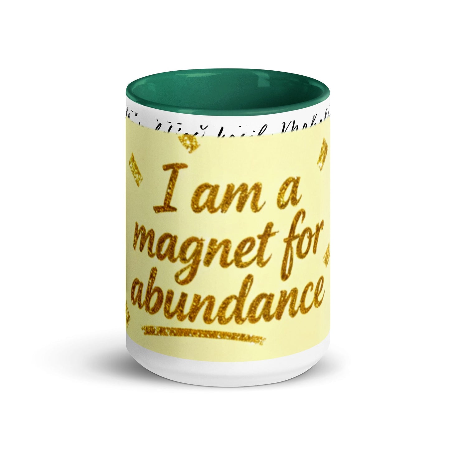 Taza magnética de gratitud de MDB Co. con interior de color