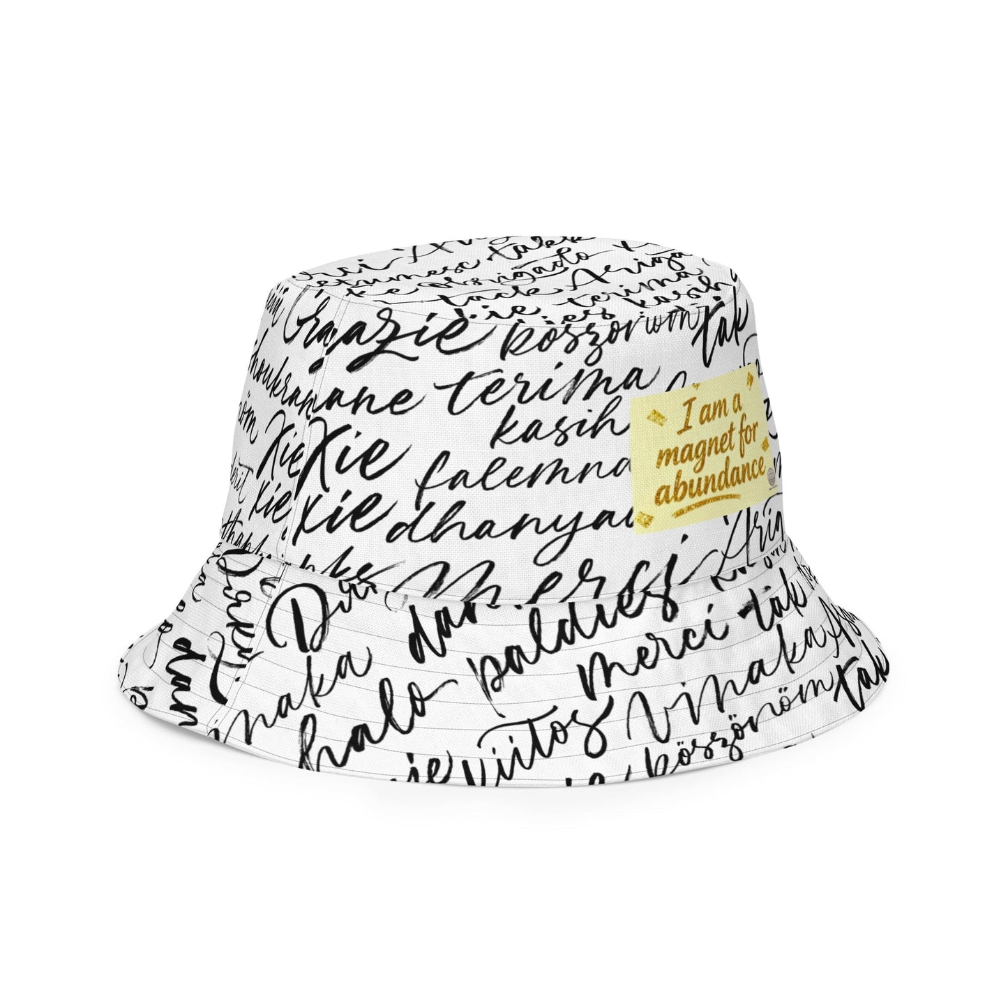 MDB Co. Magnetic Gratitude Reversible bucket hat