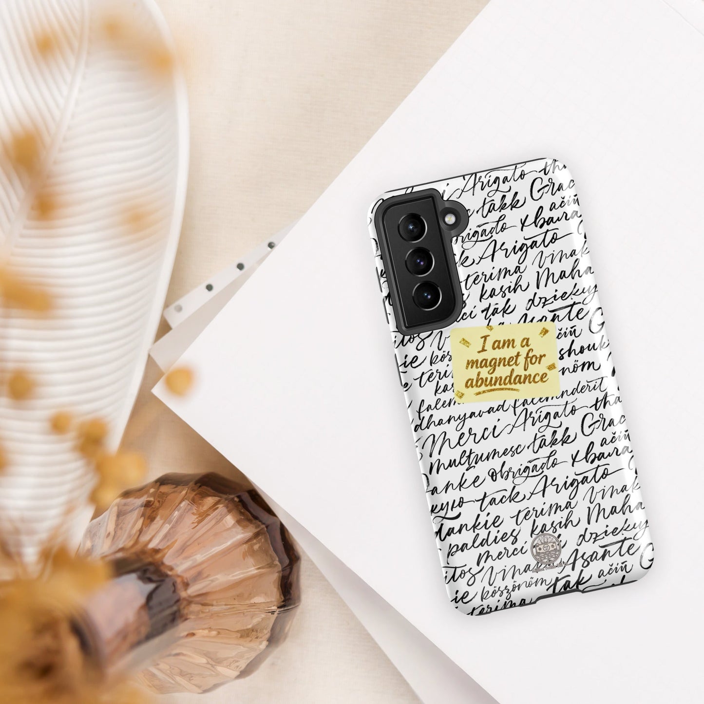 Funda resistente de gratitud magnética MDB Co. para Samsung®