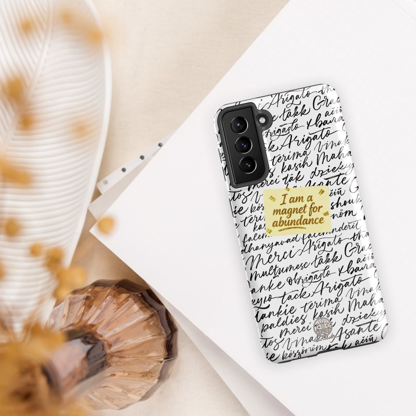 Funda resistente de gratitud magnética MDB Co. para Samsung®