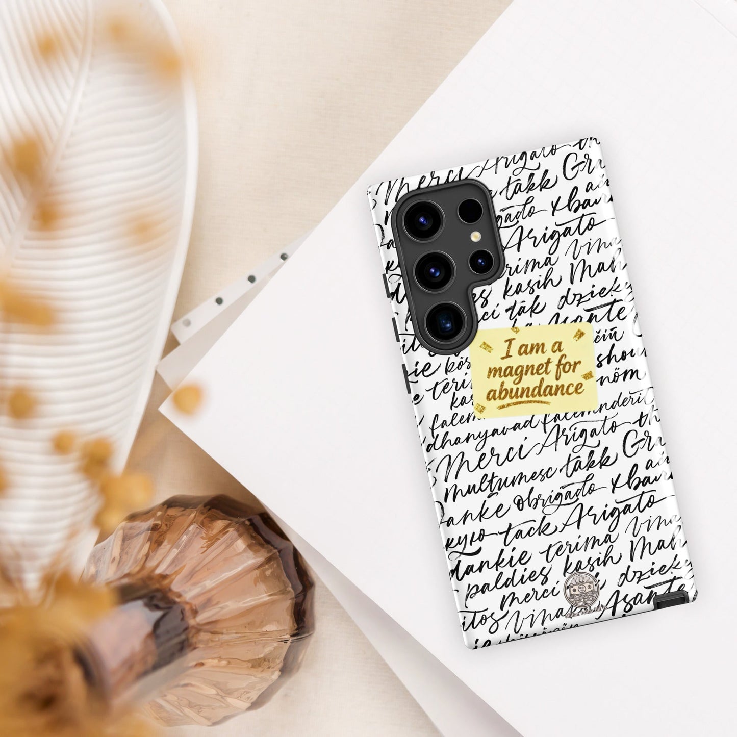 Funda resistente de gratitud magnética MDB Co. para Samsung®