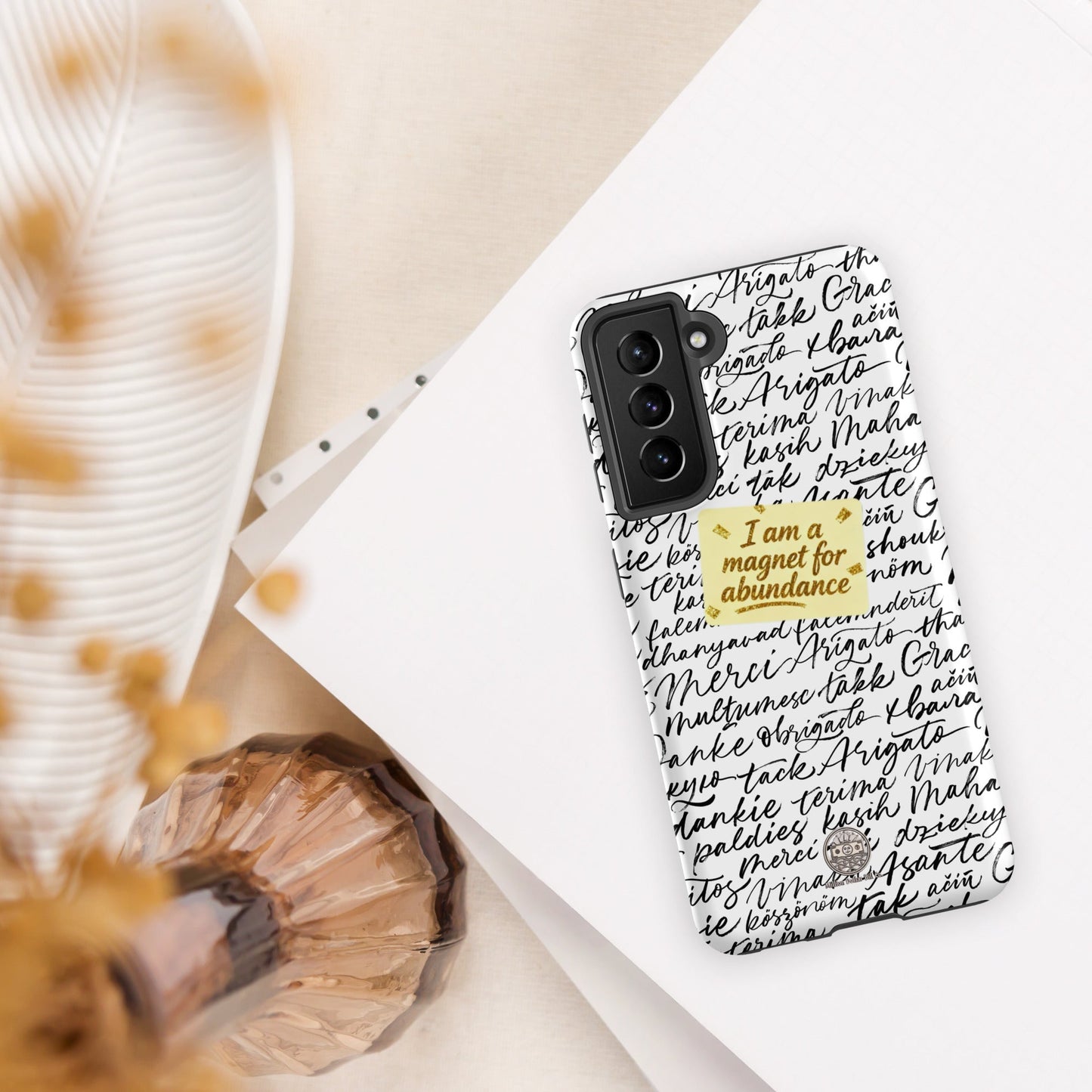 Funda resistente de gratitud magnética MDB Co. para Samsung®