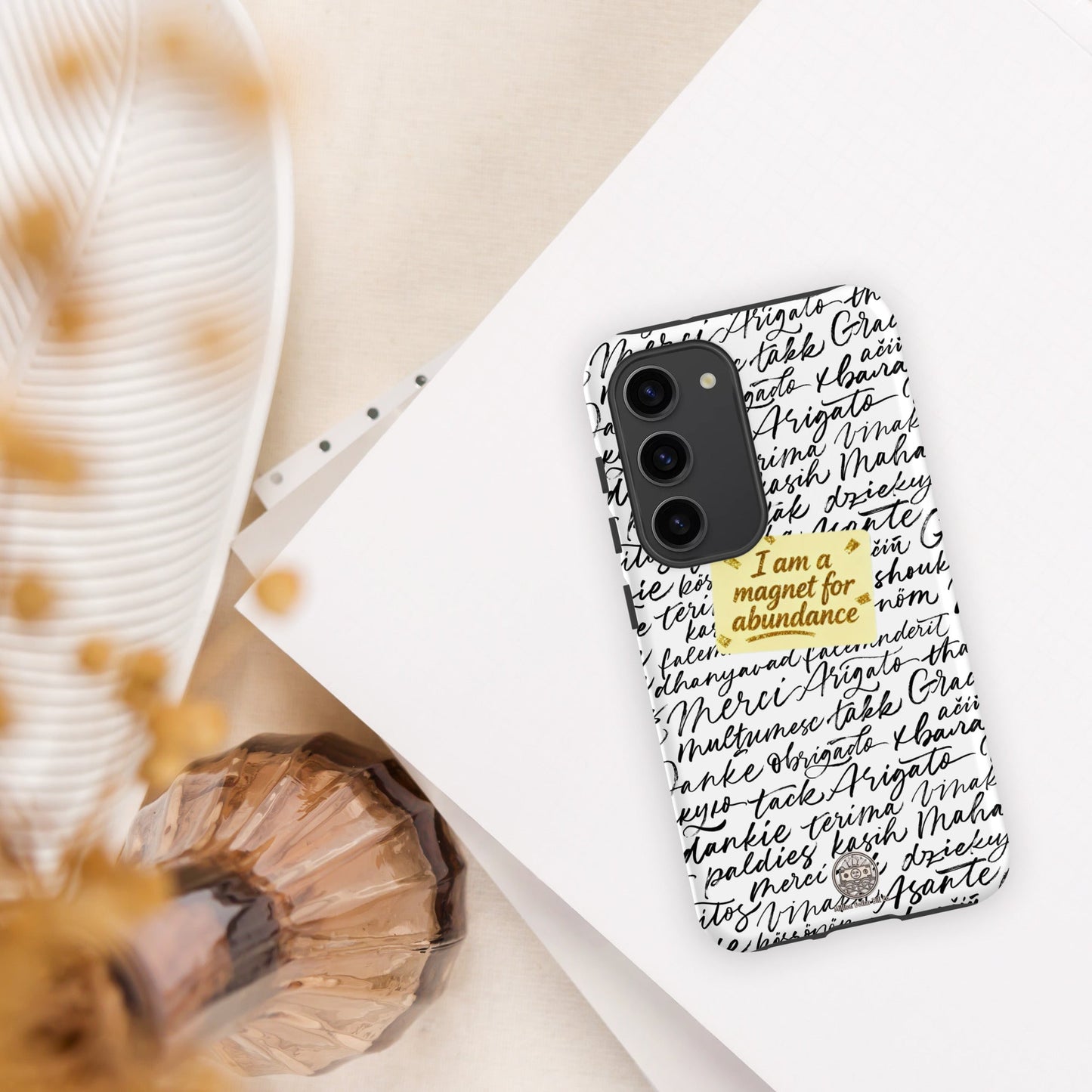 Funda resistente de gratitud magnética MDB Co. para Samsung®