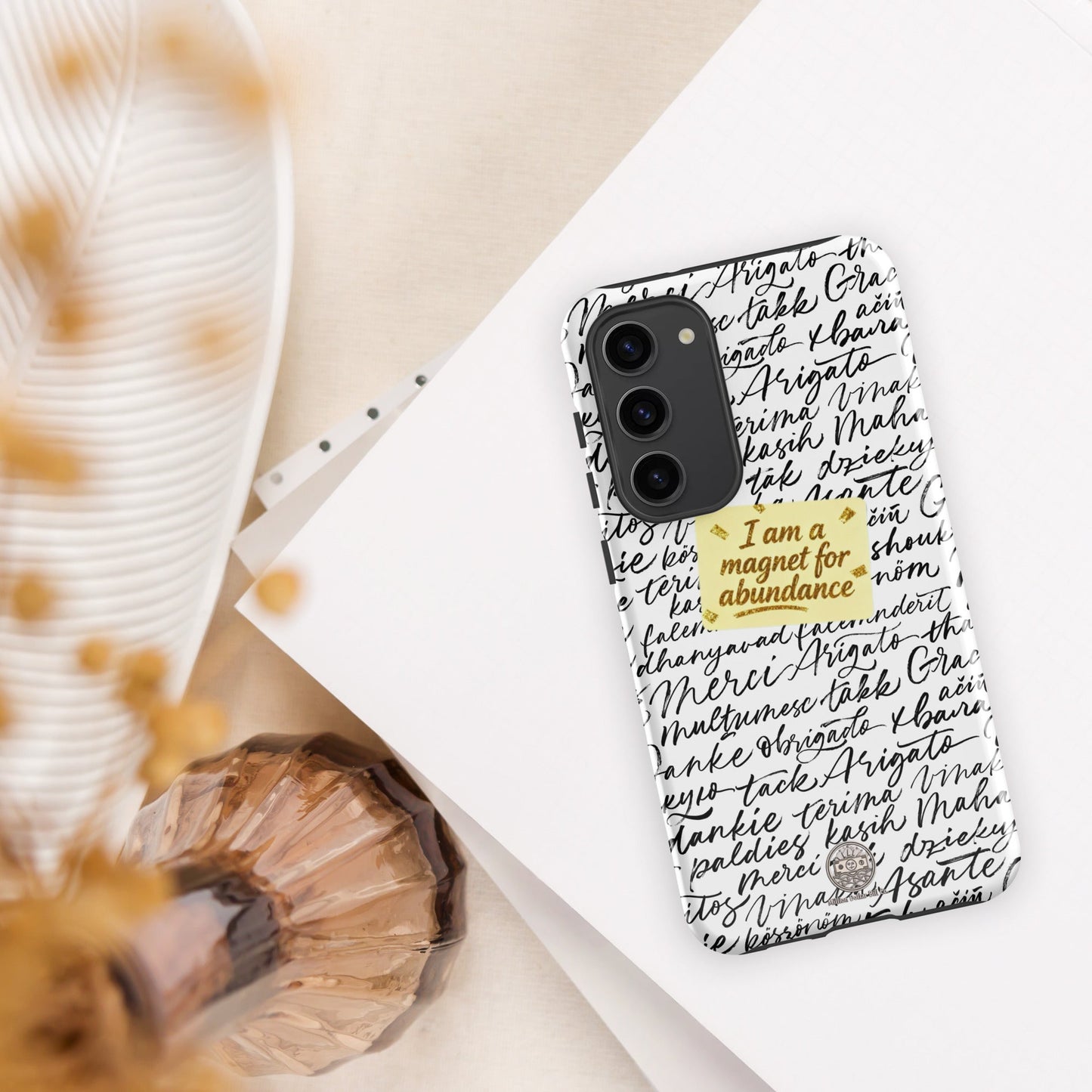 Funda resistente de gratitud magnética MDB Co. para Samsung®