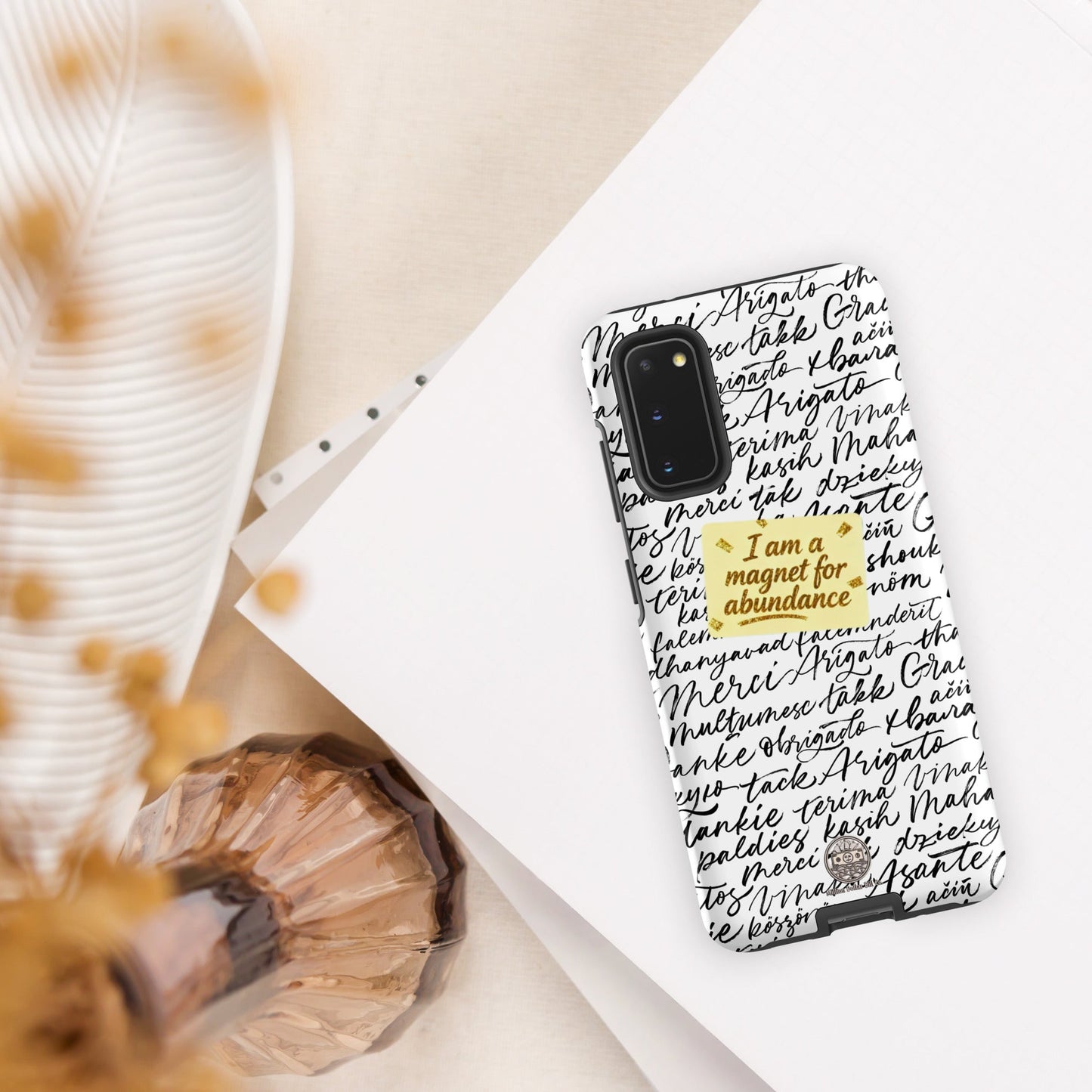 Funda resistente de gratitud magnética MDB Co. para Samsung®