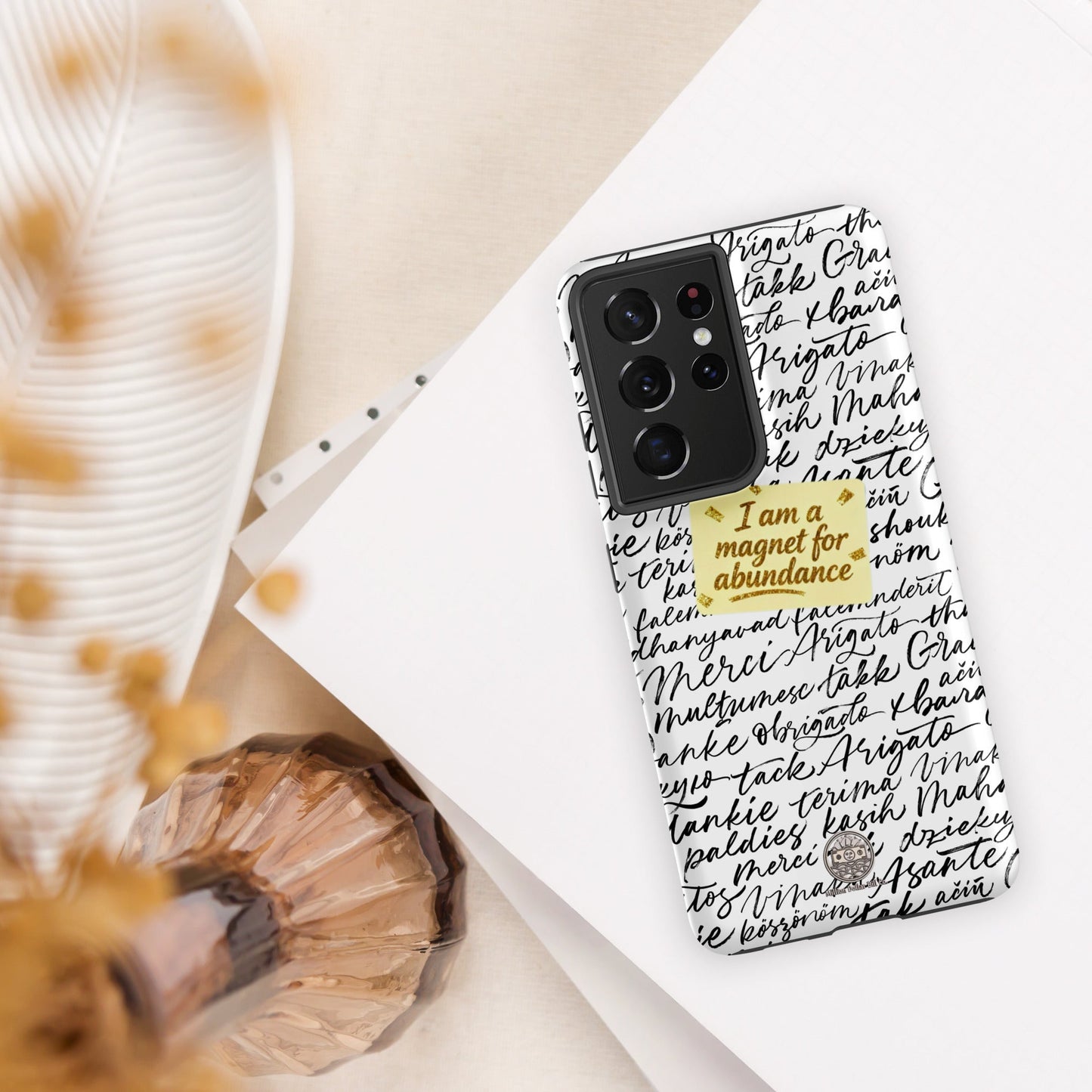Funda resistente de gratitud magnética MDB Co. para Samsung®