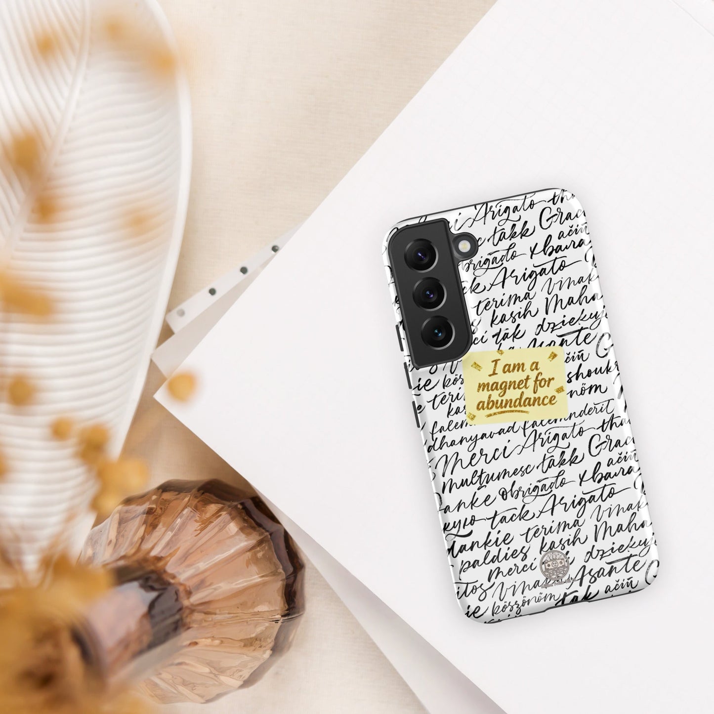 Funda resistente de gratitud magnética MDB Co. para Samsung®