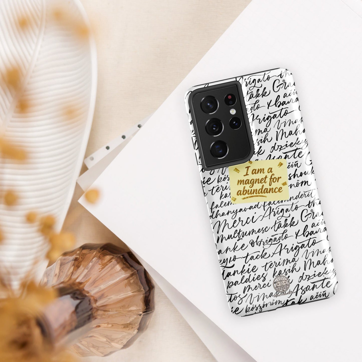 Funda resistente de gratitud magnética MDB Co. para Samsung®