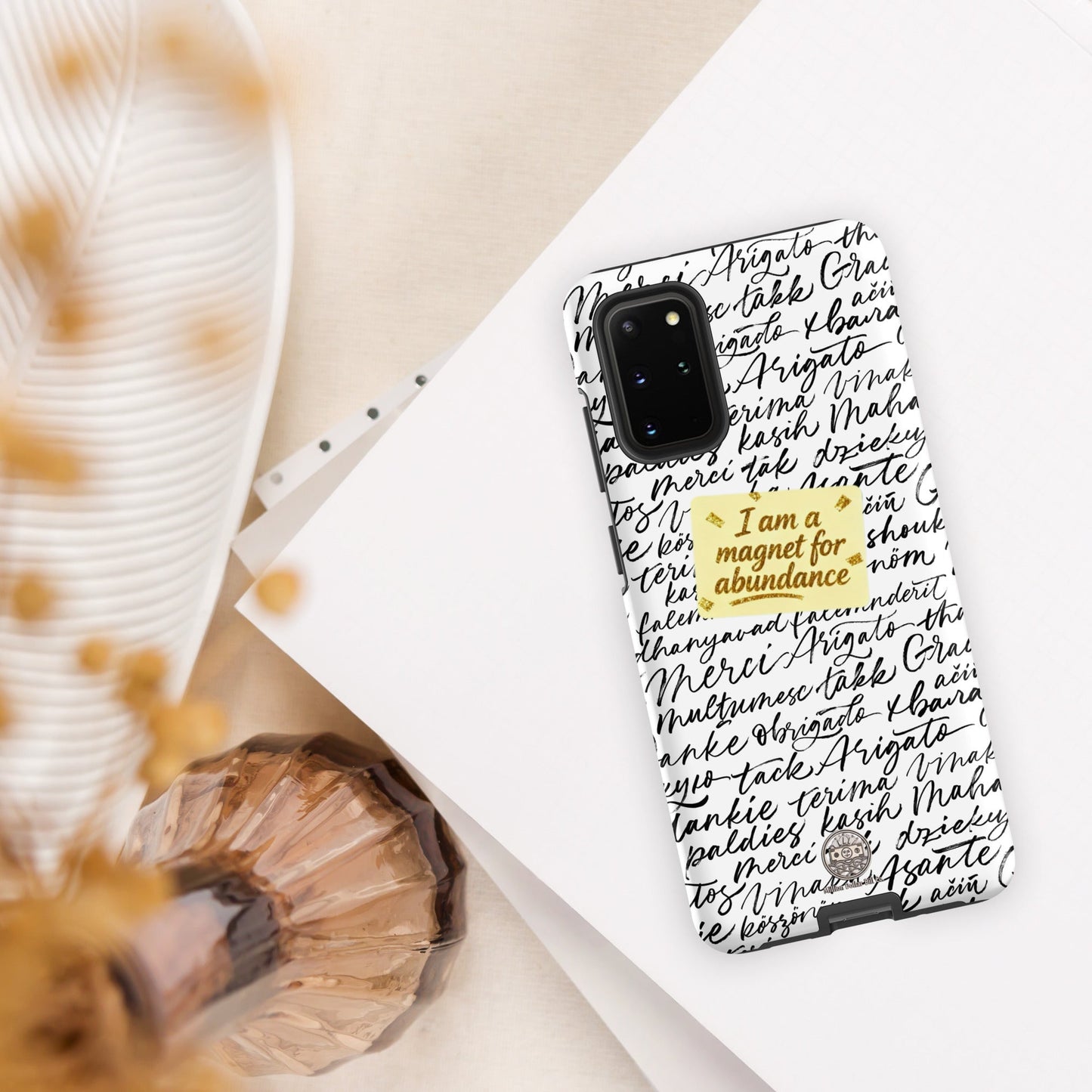 Funda resistente de gratitud magnética MDB Co. para Samsung®