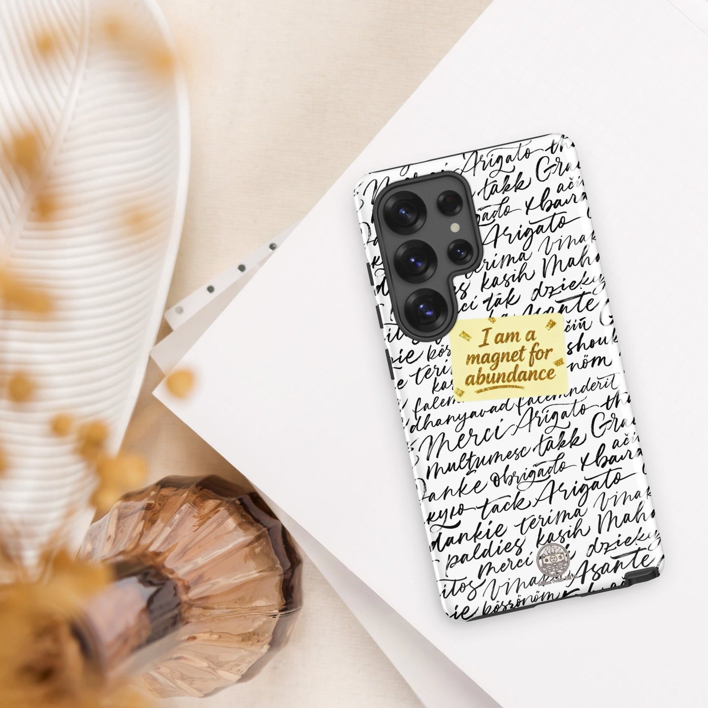 Funda resistente de gratitud magnética MDB Co. para Samsung®