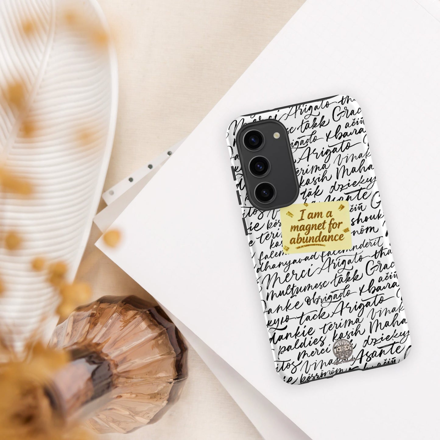 Funda resistente de gratitud magnética MDB Co. para Samsung®