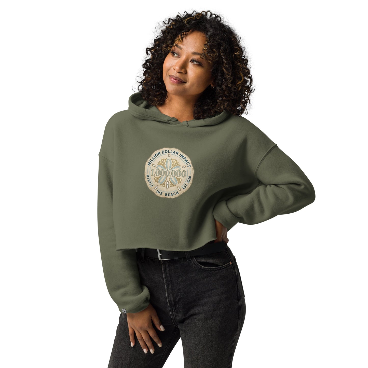 MDB Co. Sudadera Corta con Capucha Million Sand Dollar