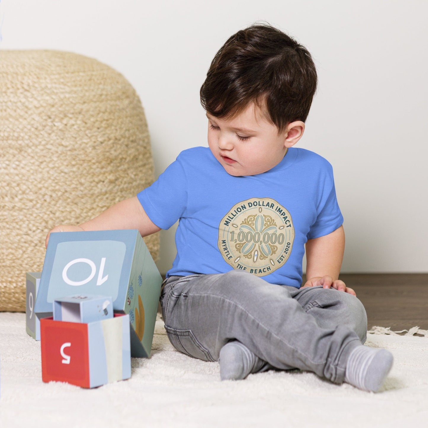 MDB Co. Million Sand Dollars unisex Toddler Short Sleeve Tee