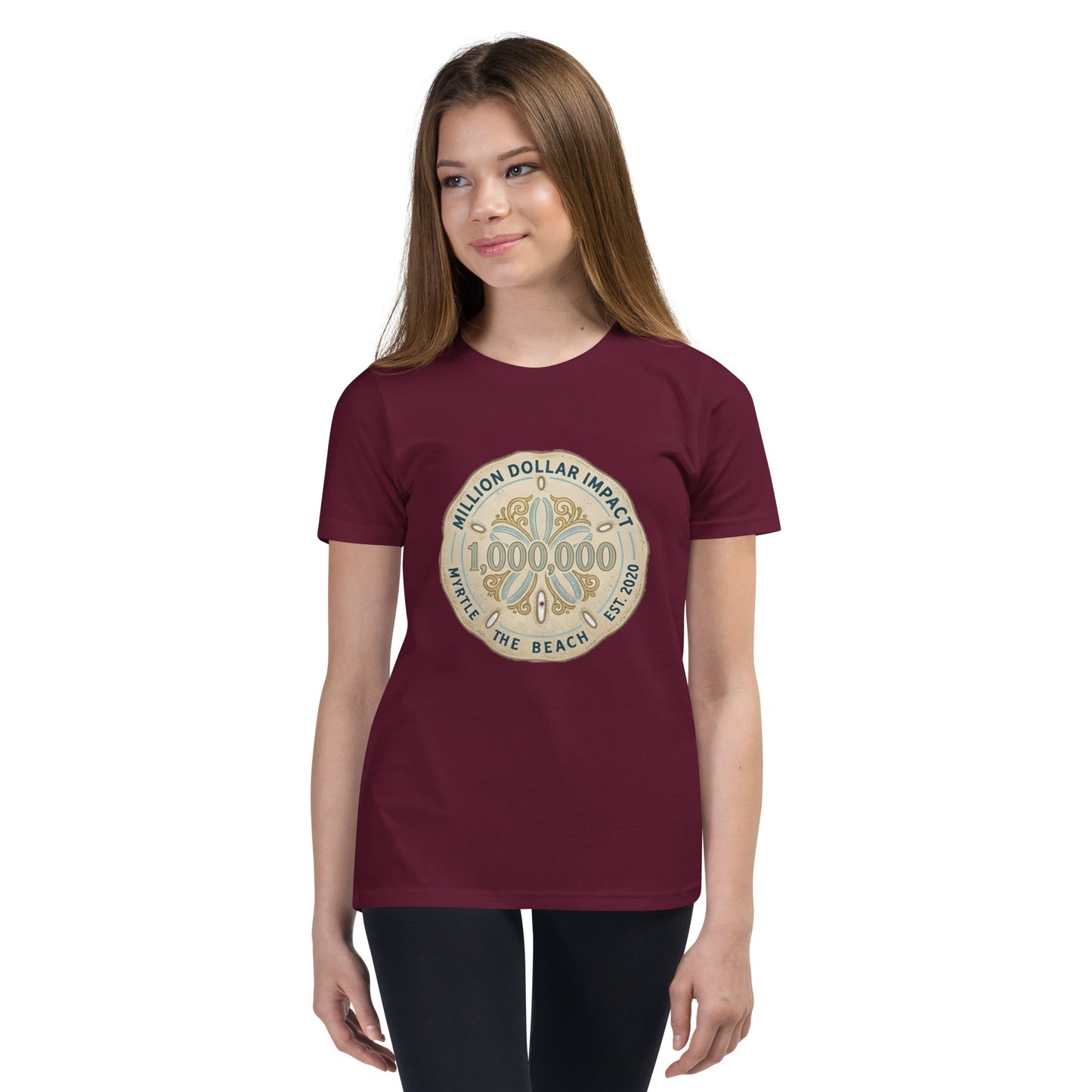 MDB Co. Million Sand Dollars unisex Youth Short Sleeve T-Shirt