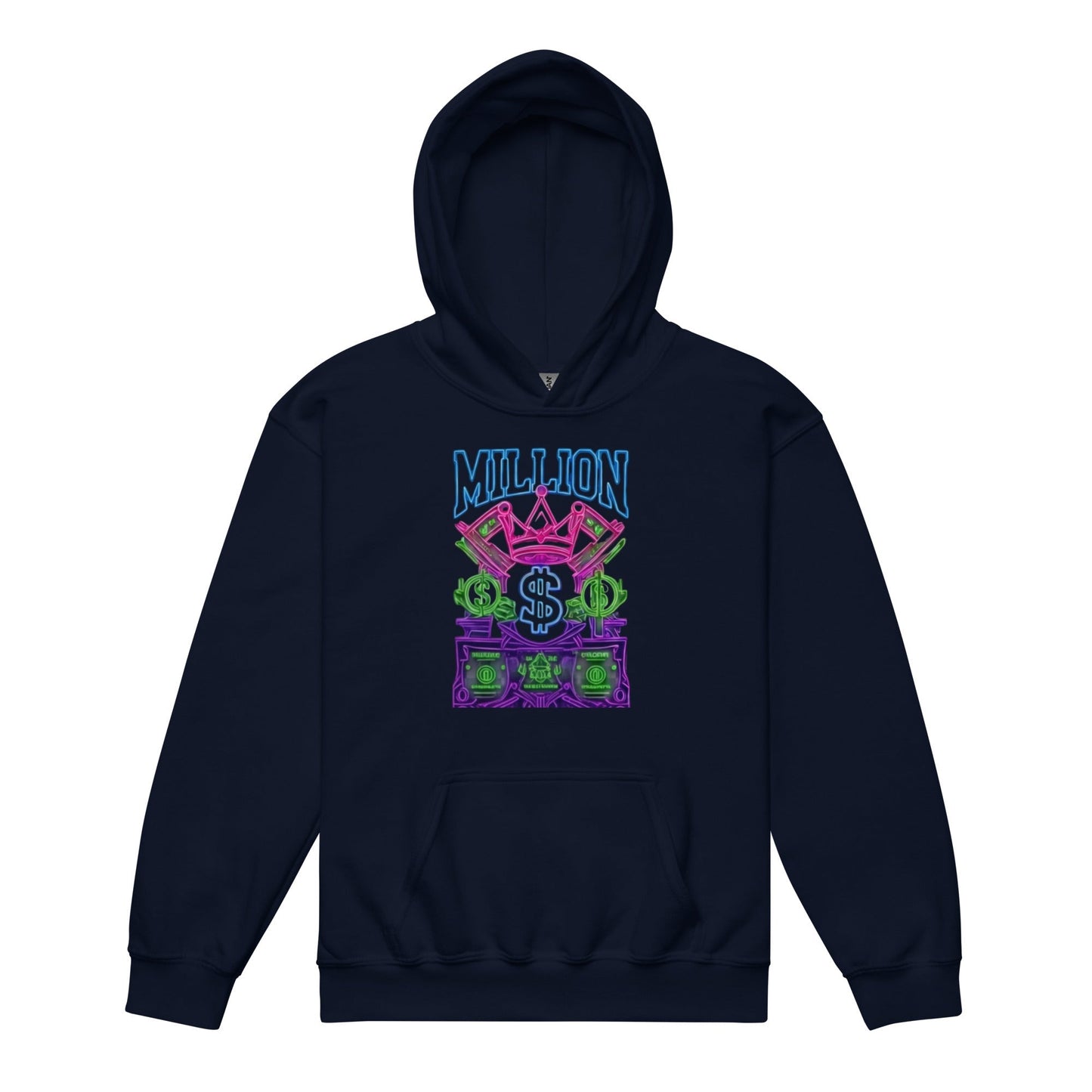 MDB Co. Neon Million Piled unisex Youth heavy blend hoodie