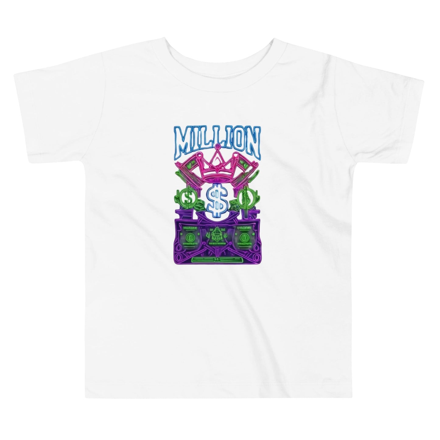 MDB Co. Neon Millions Piled unisex Toddler Short Sleeve Tee