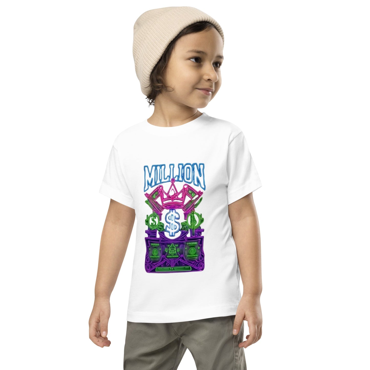 MDB Co. Neon Millions Piled unisex Toddler Short Sleeve Tee