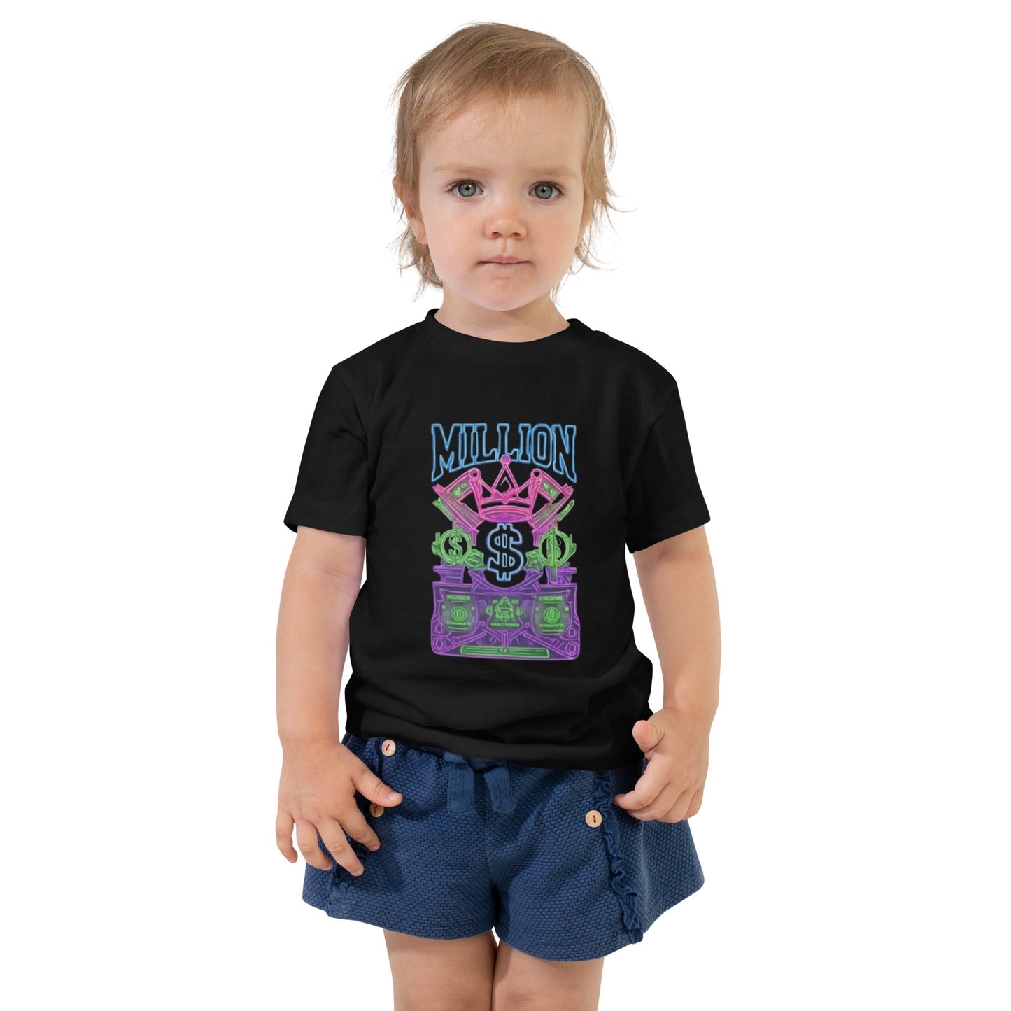 MDB Co. Neon Millions Piled unisex Toddler Short Sleeve Tee