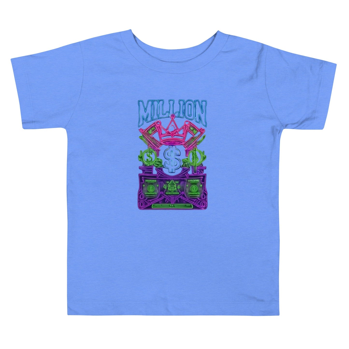 MDB Co. Neon Millions Piled unisex Toddler Short Sleeve Tee