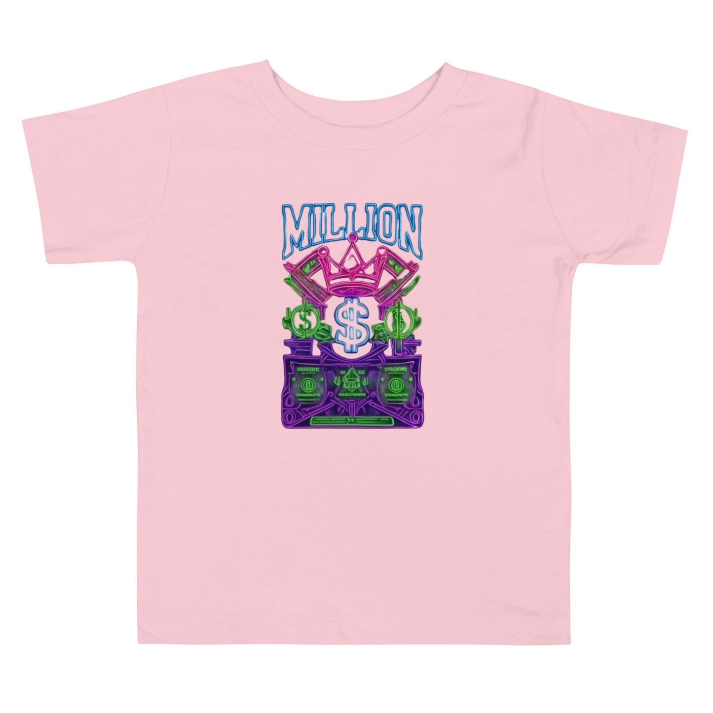 MDB Co. Neon Millions Piled unisex Toddler Short Sleeve Tee