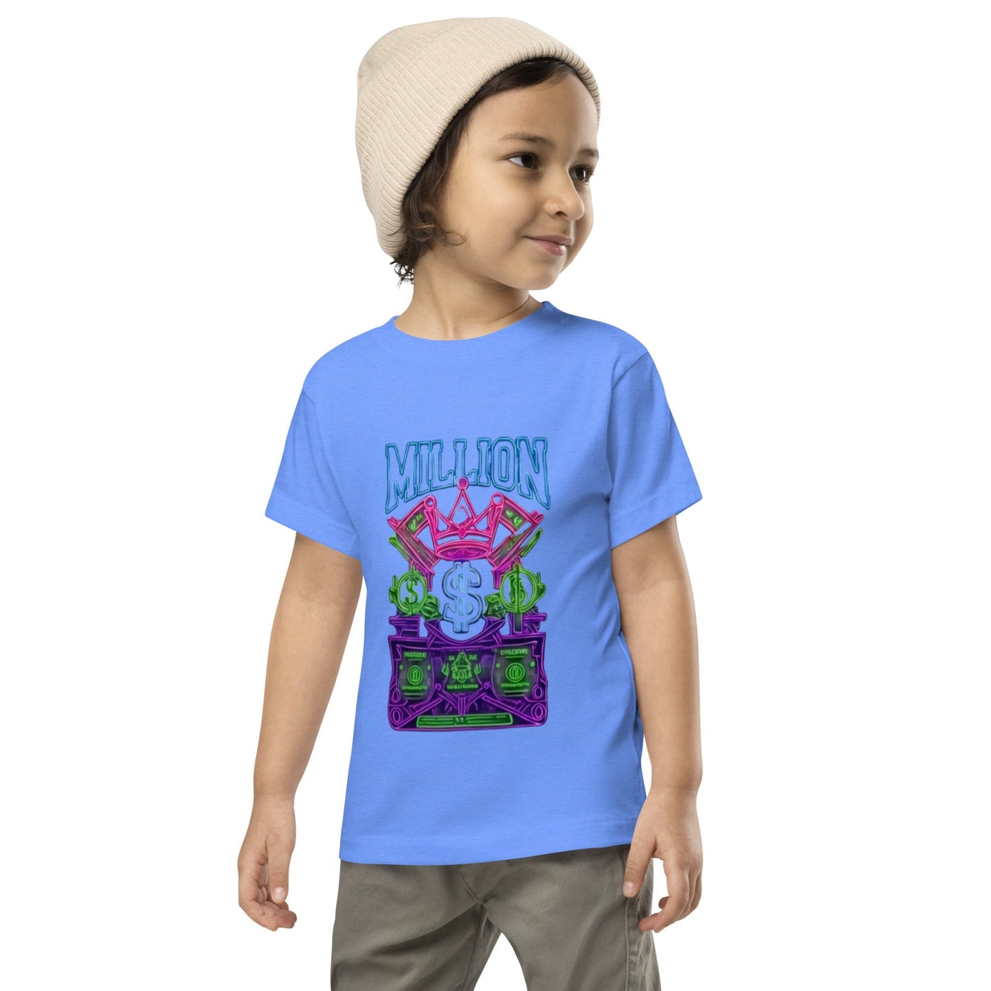 MDB Co. Neon Millions Piled unisex Toddler Short Sleeve Tee